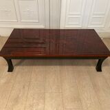 Coffee table, red and gold lacquer, 1970s