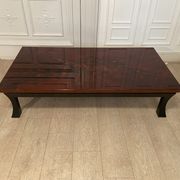 Coffee table, red and gold lacquer, 1970s