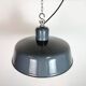 Industrial Grey Enamel Pendant Lamp from Siemens, 1930s