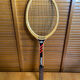Vintage adidas tennis racket ilie năstase wood + case #e2