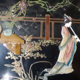 Asian-decorated rectangular coffee table