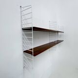 Mid-Century Nisse Strinning string design teak wall unit , 1960s