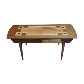 Vintage coffee table in marquetry