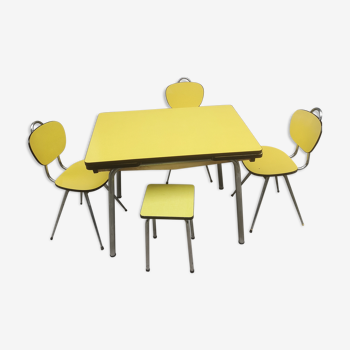 Ensemble table et chaises en formica