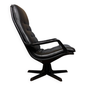 fauteuil pivotant en - cuir