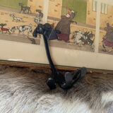 Iconic Russian coat hook "dog" in metal