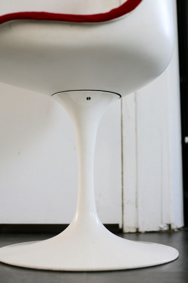 Chaise Tulip non-pivotante estampillée Knoll, USA, circa 1960