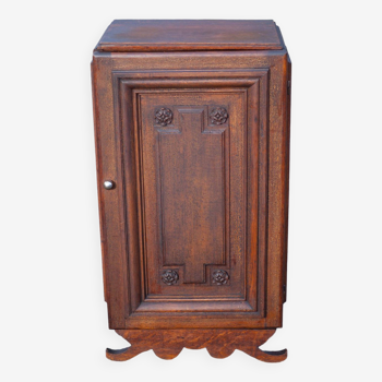 Old wooden furniture bedside cabinet