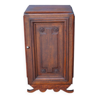 Old wooden furniture bedside cabinet