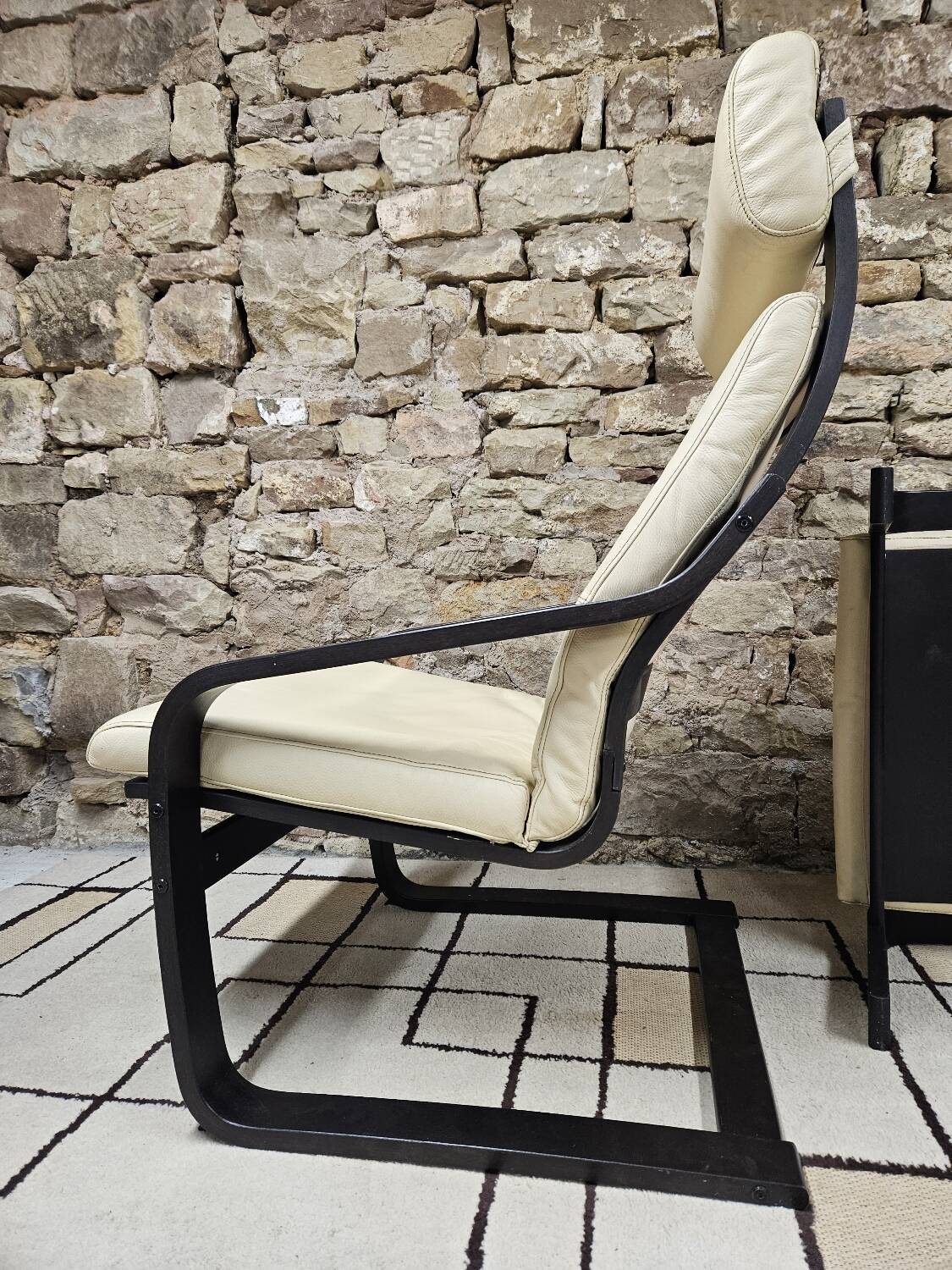 Lounge chair and its leather ottoman