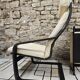 Fauteuil lounge et son ottoman cuir