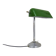 NIAM desk lamp with articulated head, dark green color and chrome. Art Deco