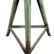 Tabouret d'atelier industriel vert, années 1960