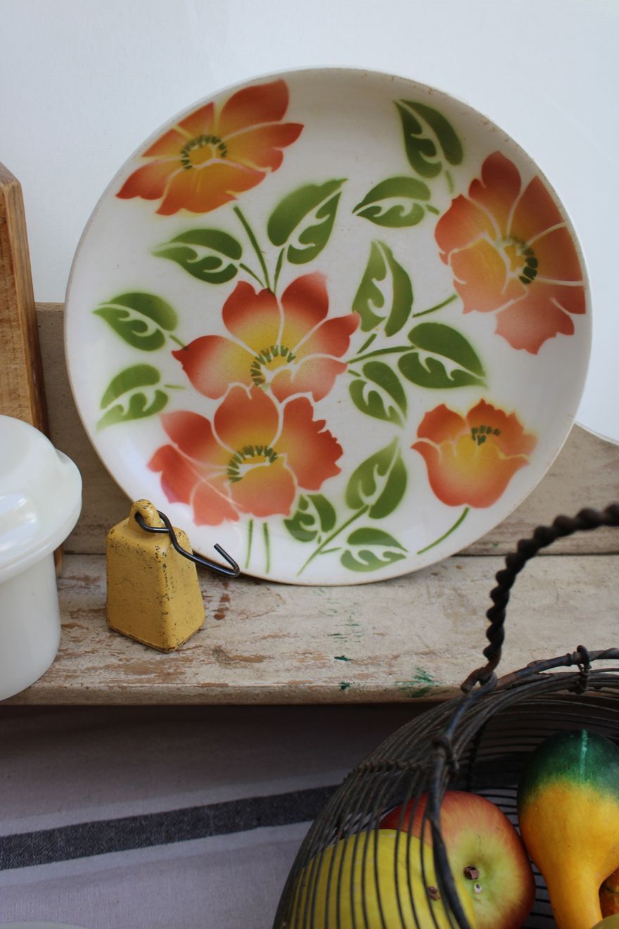 Lot de 6 assiettes plates en céramique