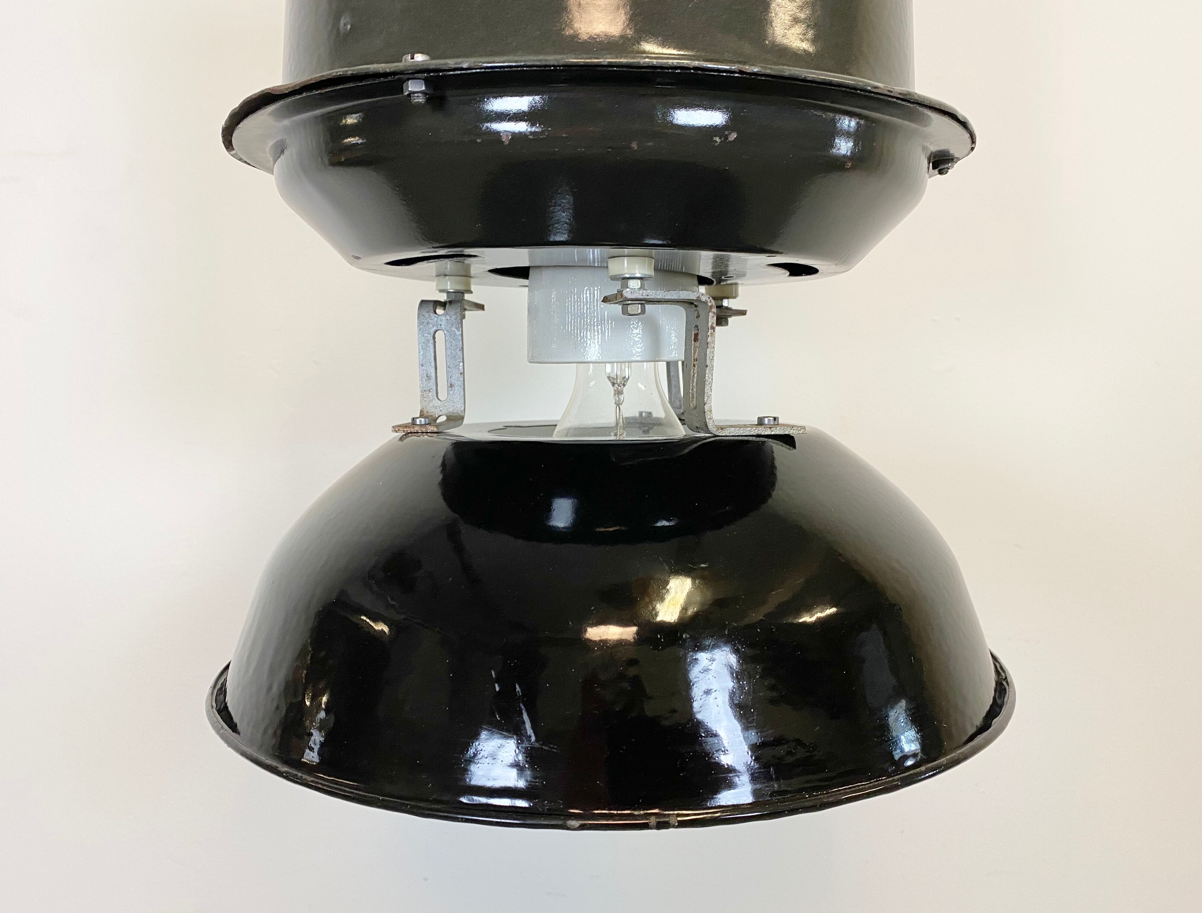 Industrial factory pendant lamp, 1960s