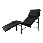 Fauteuil "Skye" en cuir noir, Ikea 1987