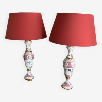 Paire lampes de salon style venitien