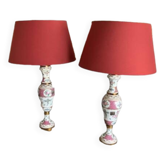 Paire lampes de salon style venitien