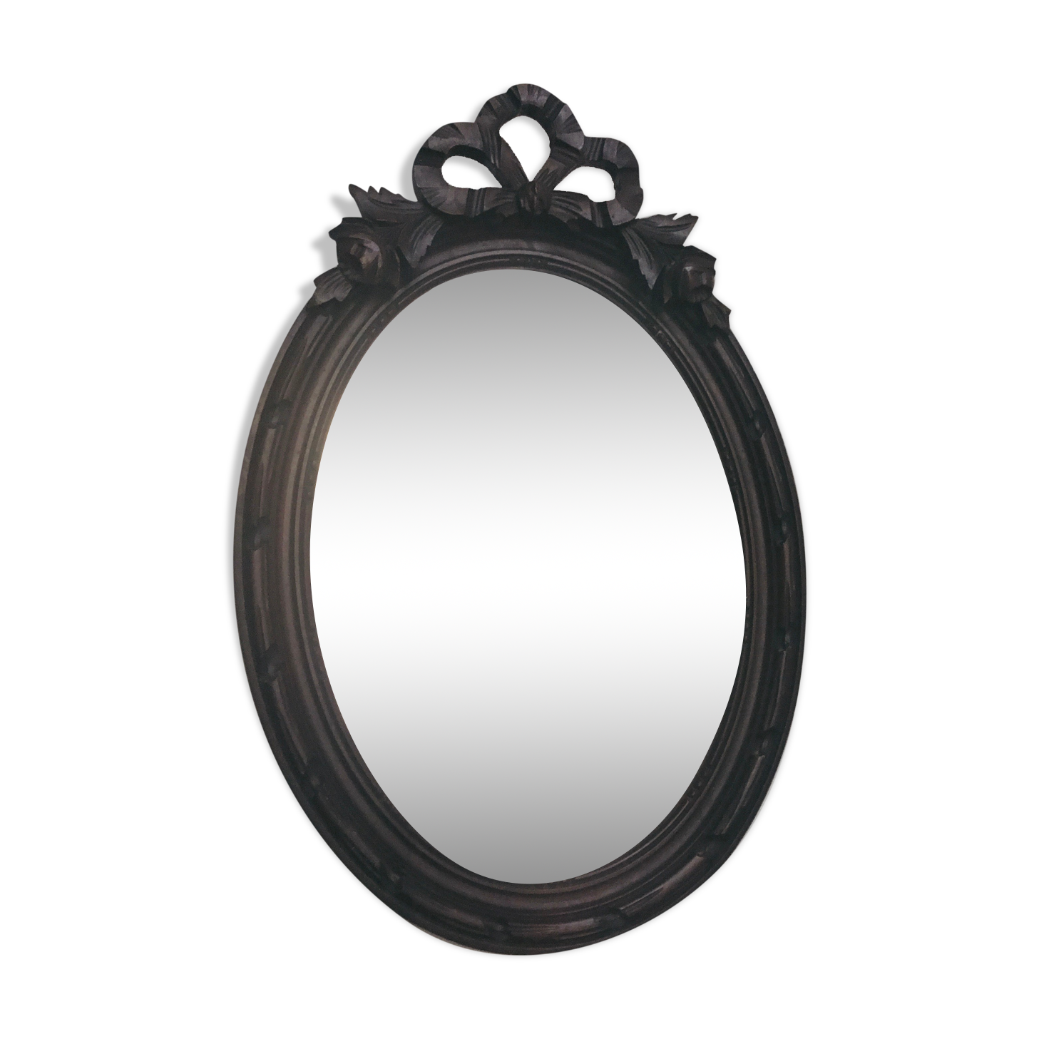 Carved wooden mirror 54x37cm