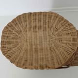 Side table elephant rattan or piece of sofa 60s 70s