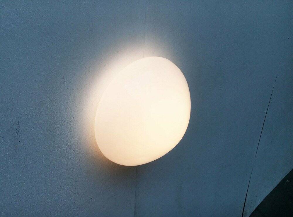 Ceiling or wall lamp model 961 modern mid-century by Wilhelm Wagenfeld for Lindner, Germany, 1950s.