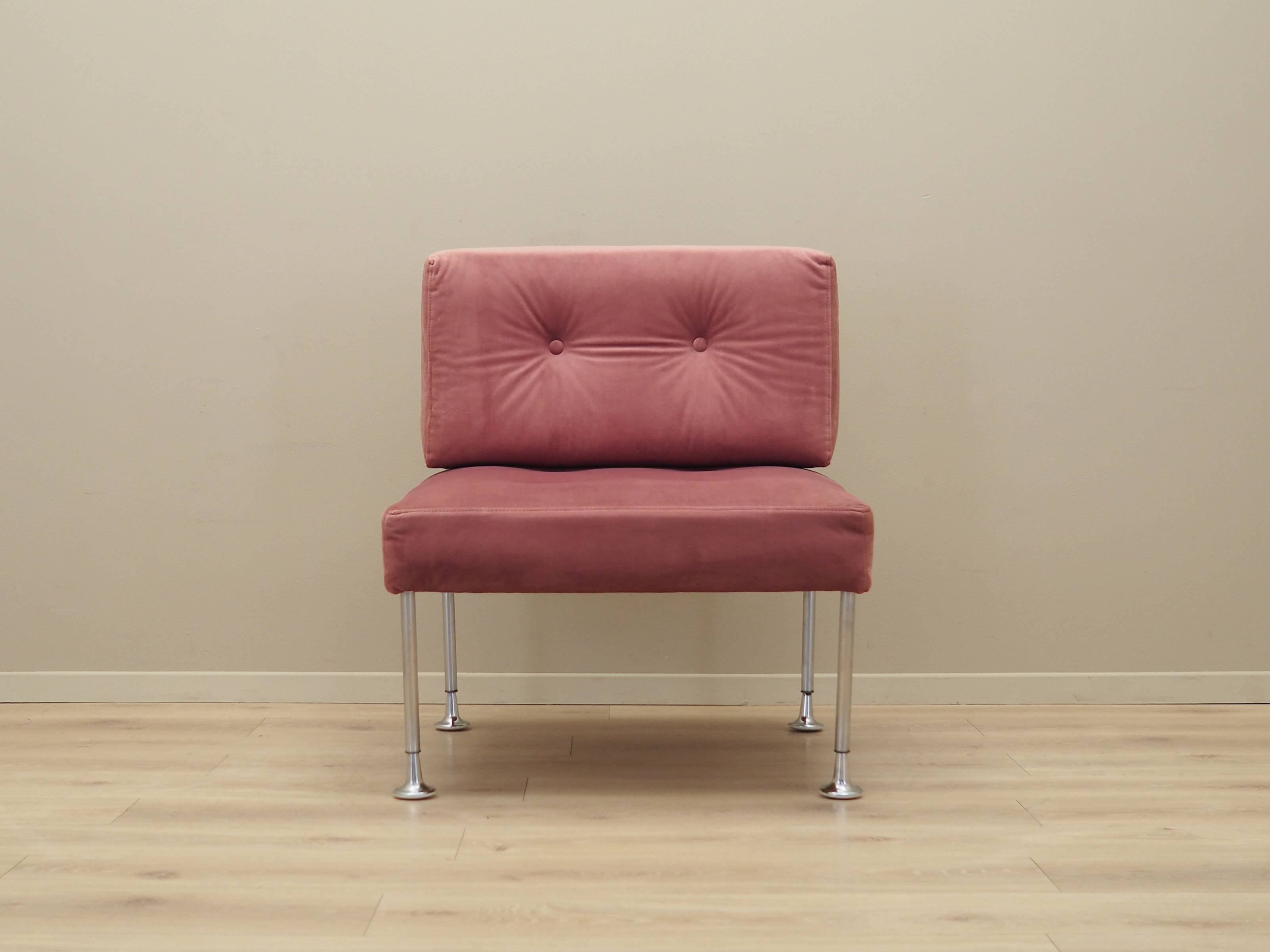 Fauteuil danois rose par Poul Cadovius, années 1960