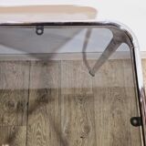 Mid-Century Modern Coffee Table – Chrome and Smoked Glass, Italy, 1970s.