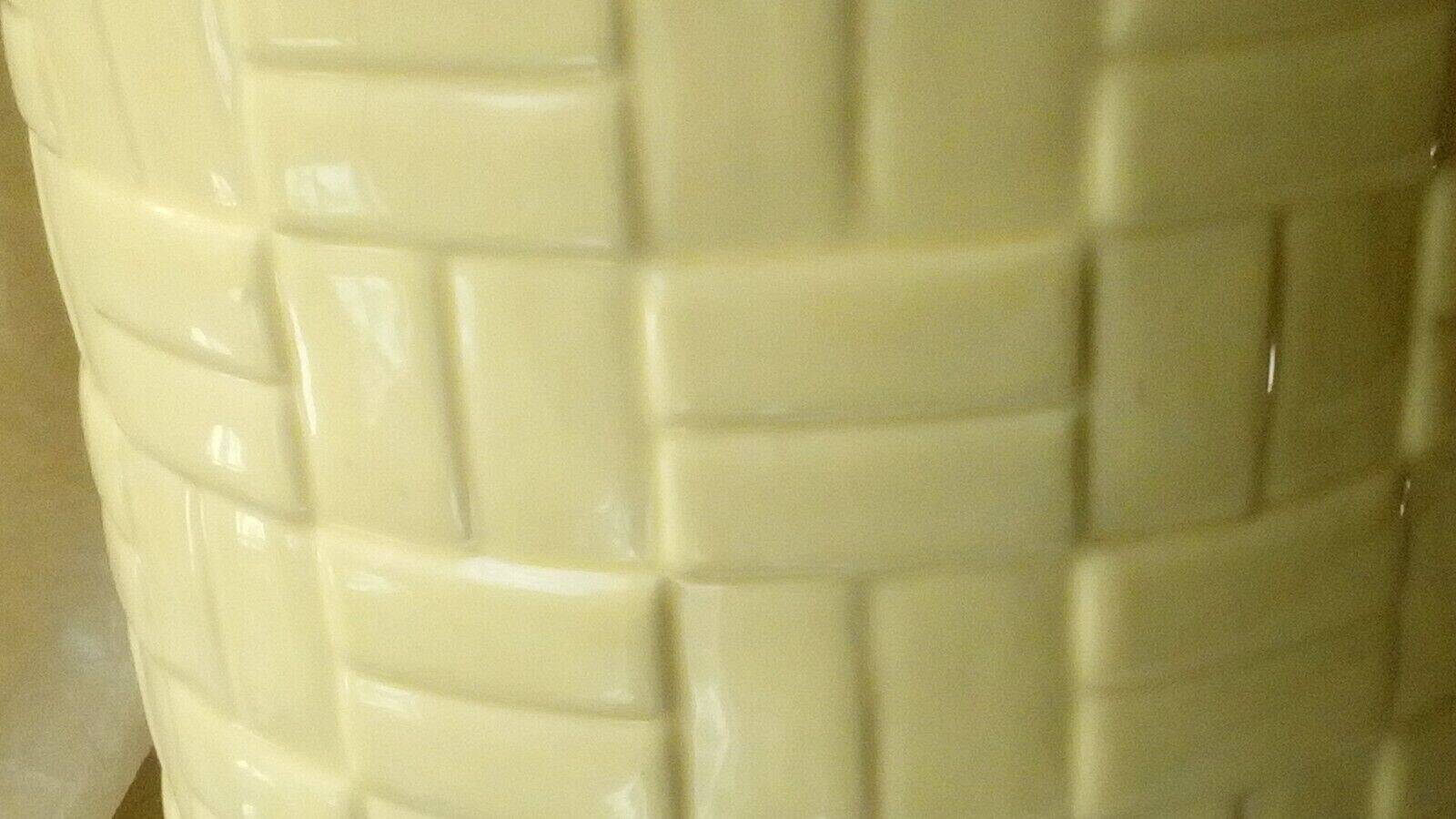 Chatelain france woven straw effect earthenware planter