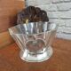 Vintage 70's glass caviar serving bowl
