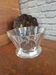 Vintage 70's glass caviar serving bowl