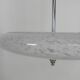 Art Deco pendant lamp with cloudy glass bowl, 1930s