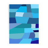 Illustration "blue" Atelier Zyeuter 60 cm x 80 cm