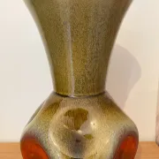 Vase vintage en céramique émaillée
