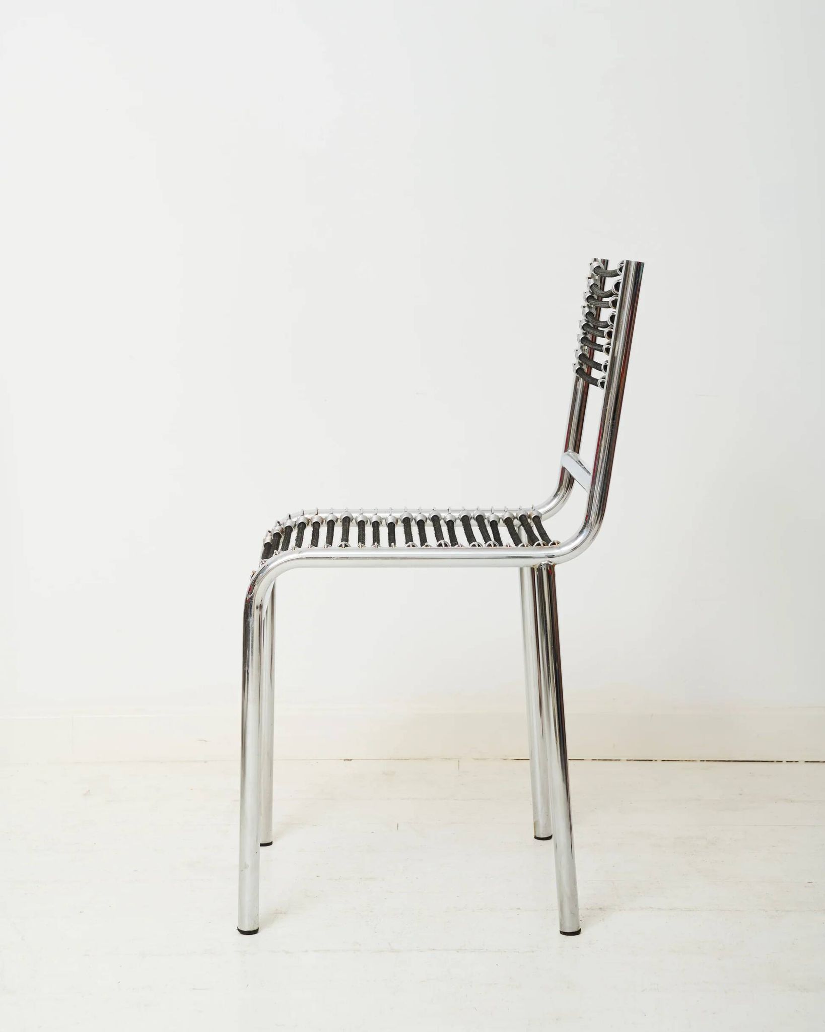 Pair of chrome chairs "Sandow" (1 of 3), René Herbst, 1980s