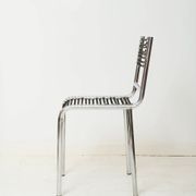 Pair of chrome chairs "Sandow" (1 of 3), René Herbst, 1980s