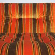 Striped armchairs, 1970s, set of 3