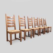 Lot de 6 chaises vintage Razor Blade
