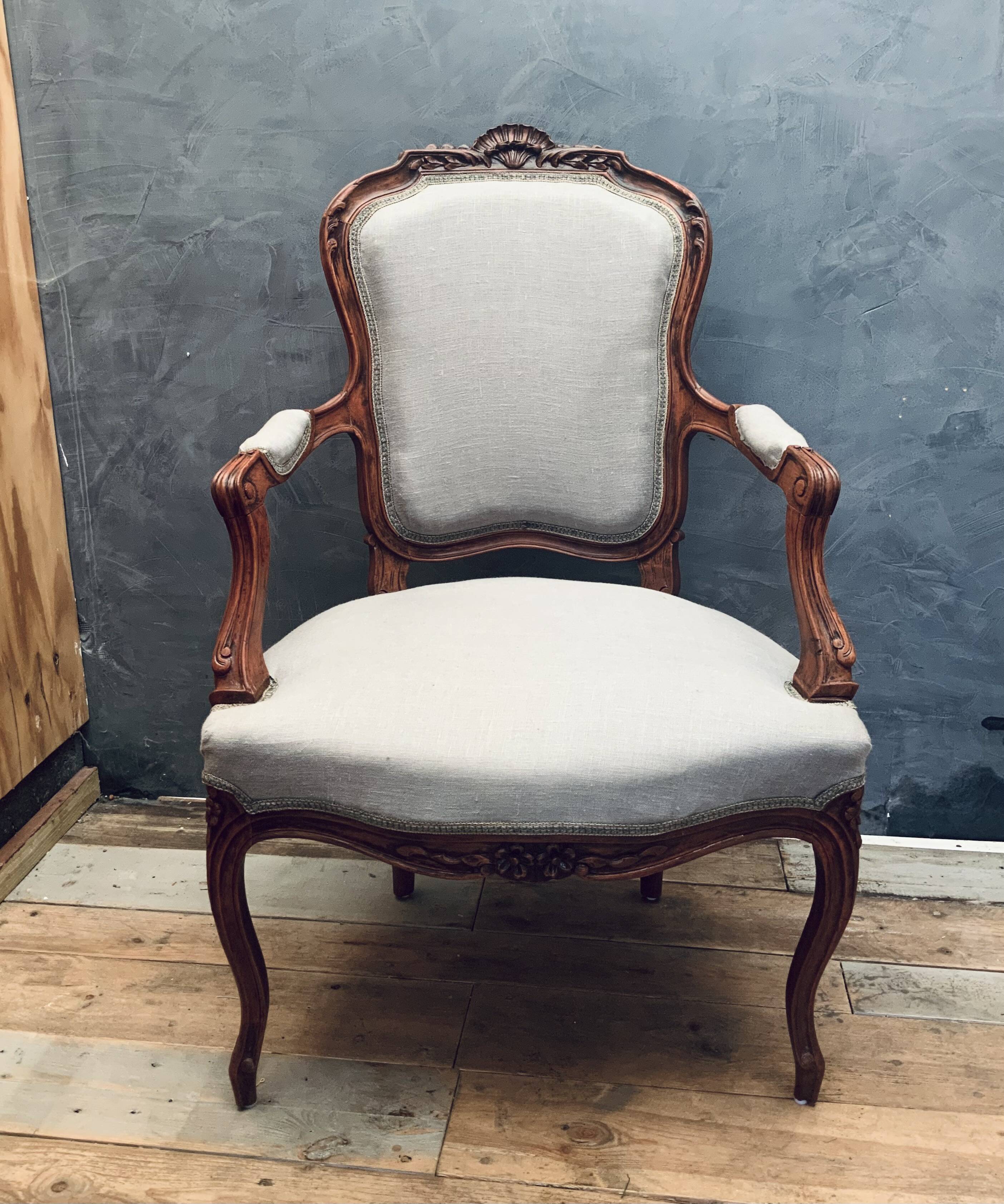 Antique 19th century armchair Louis XVI style