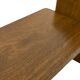Vintage wall shelve rack bookshelf in oak wood minimalist
