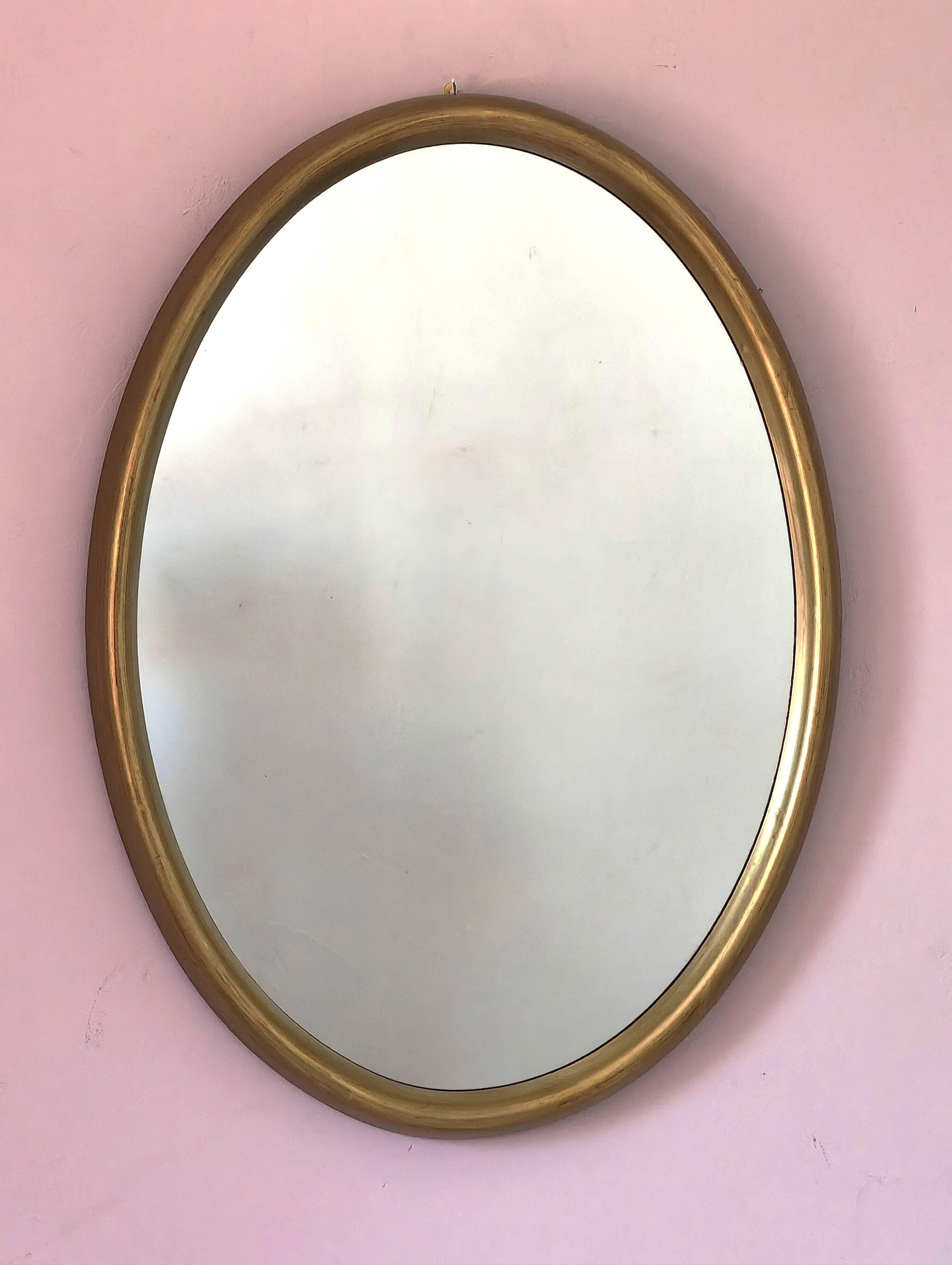 Antique oval mirror 75 X 56 cm