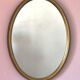 Antique oval mirror 75 X 56 cm