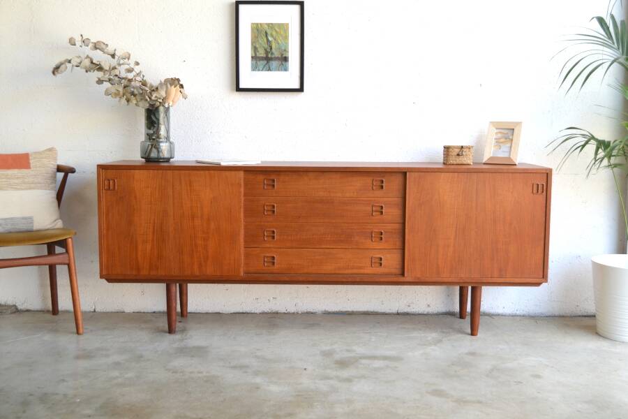 Teak sideboard by Clausen & Son * 196 cm