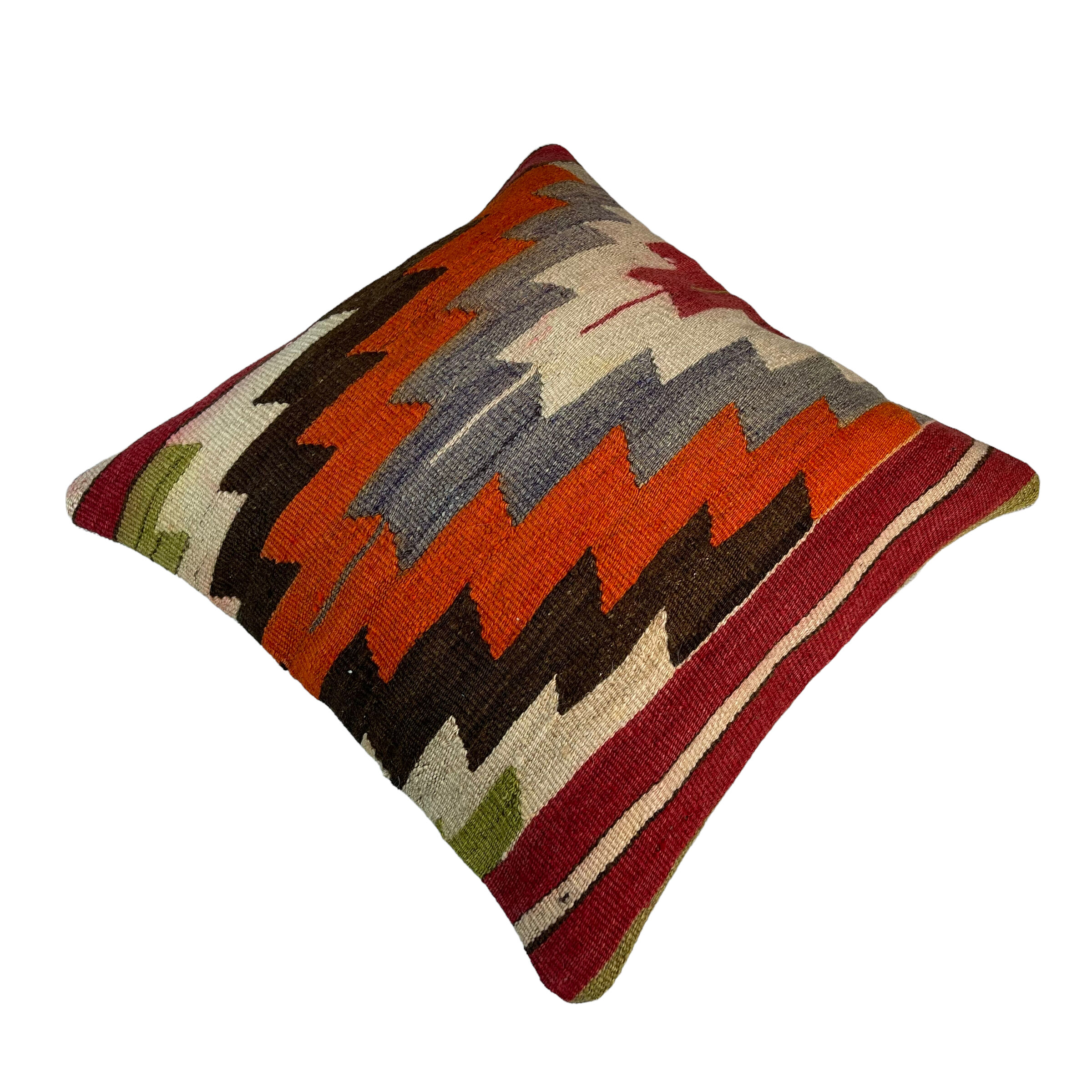 Vintage turkish kilim cushion cover 40 x 40 cm