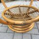 Vintage rattan coffee table 1970
