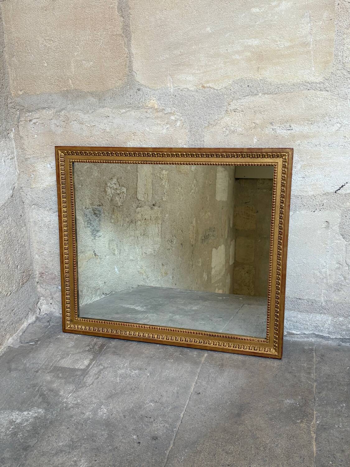 Antique gilded mirror