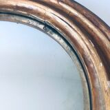 Ancient convex mirror, witch mirror 36cm