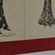 4 dessins de mode à l'encre et au lavis, signés et datés 1930 Marie DELEUSE (XIX-XXème siècle)