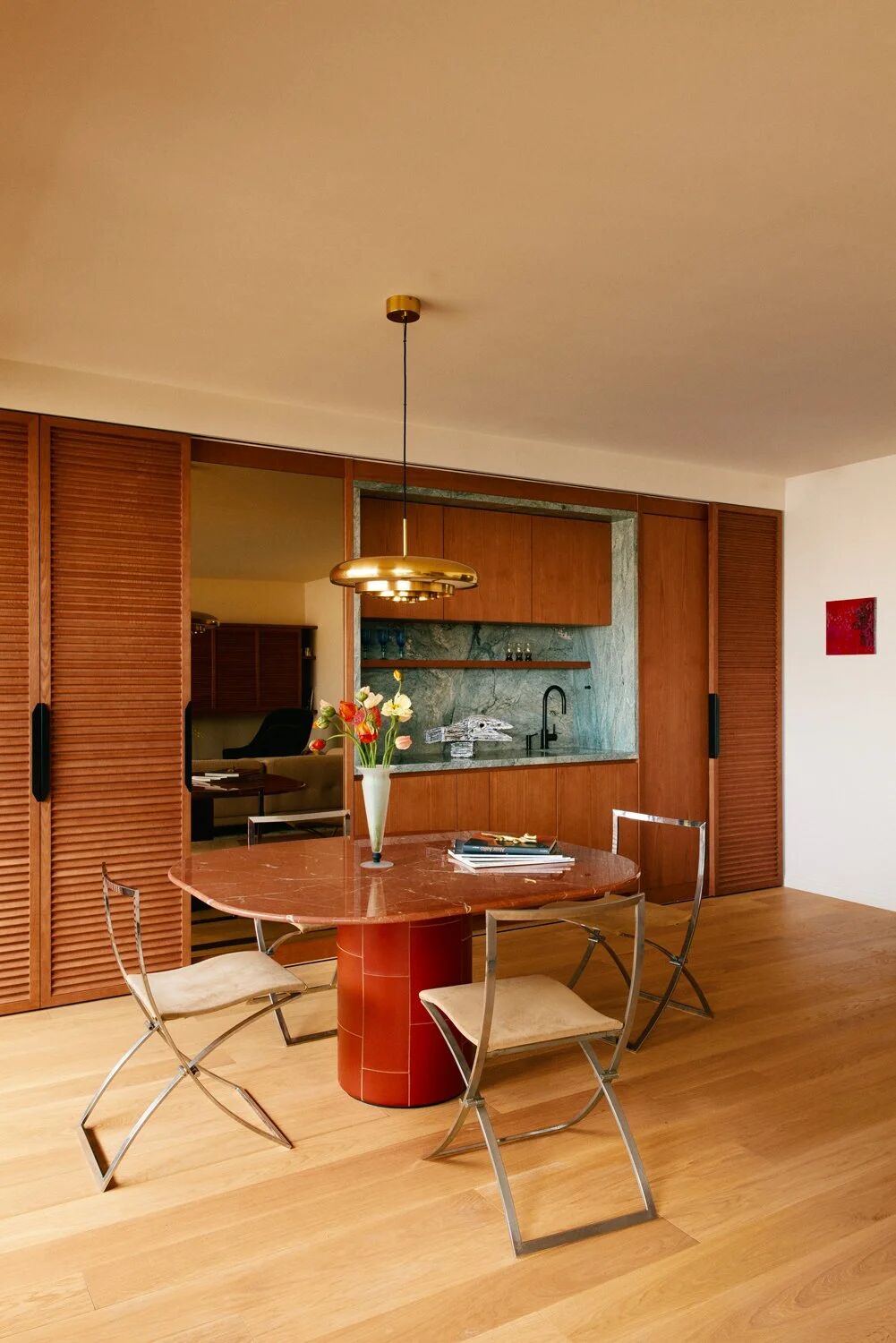 Luisa chairs in chrome steel