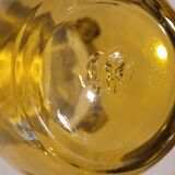 Amber glass vase design - owl shape