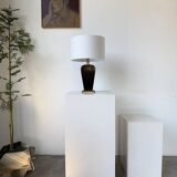 Diderot Sarco black and gold lacquered table lamp